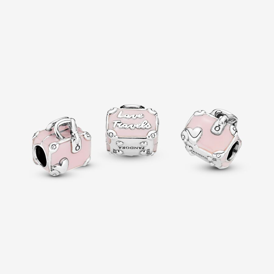 Pink Travel Bag Charm