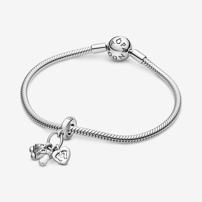 Baby Bottle & Shoes Dangle Charm