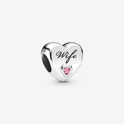 Wife Heart Charm