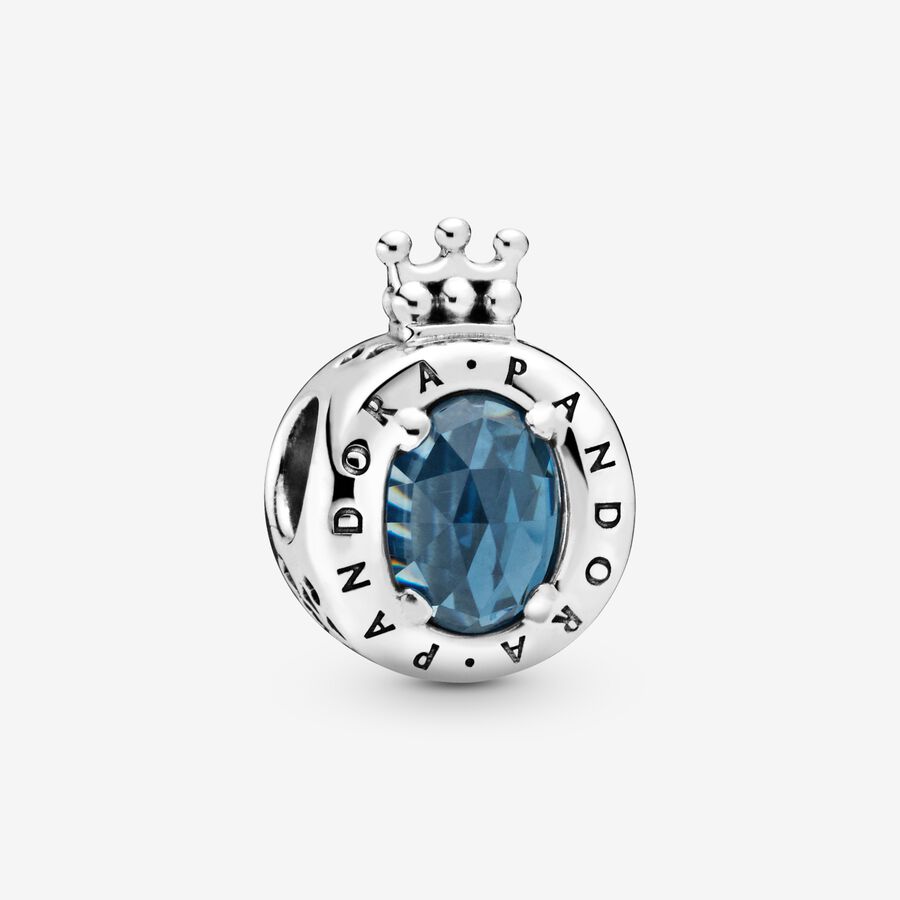 Blue Sparkling Crown O Charm