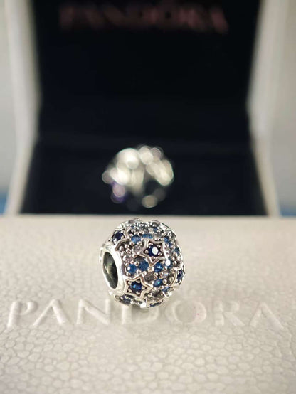 Elevated Stars Blue Pave Charm