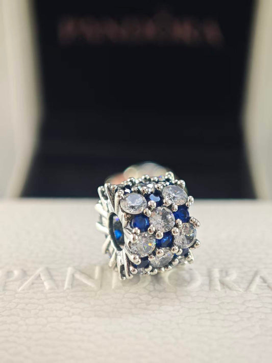 Blue and Clear Sparkle Charm
