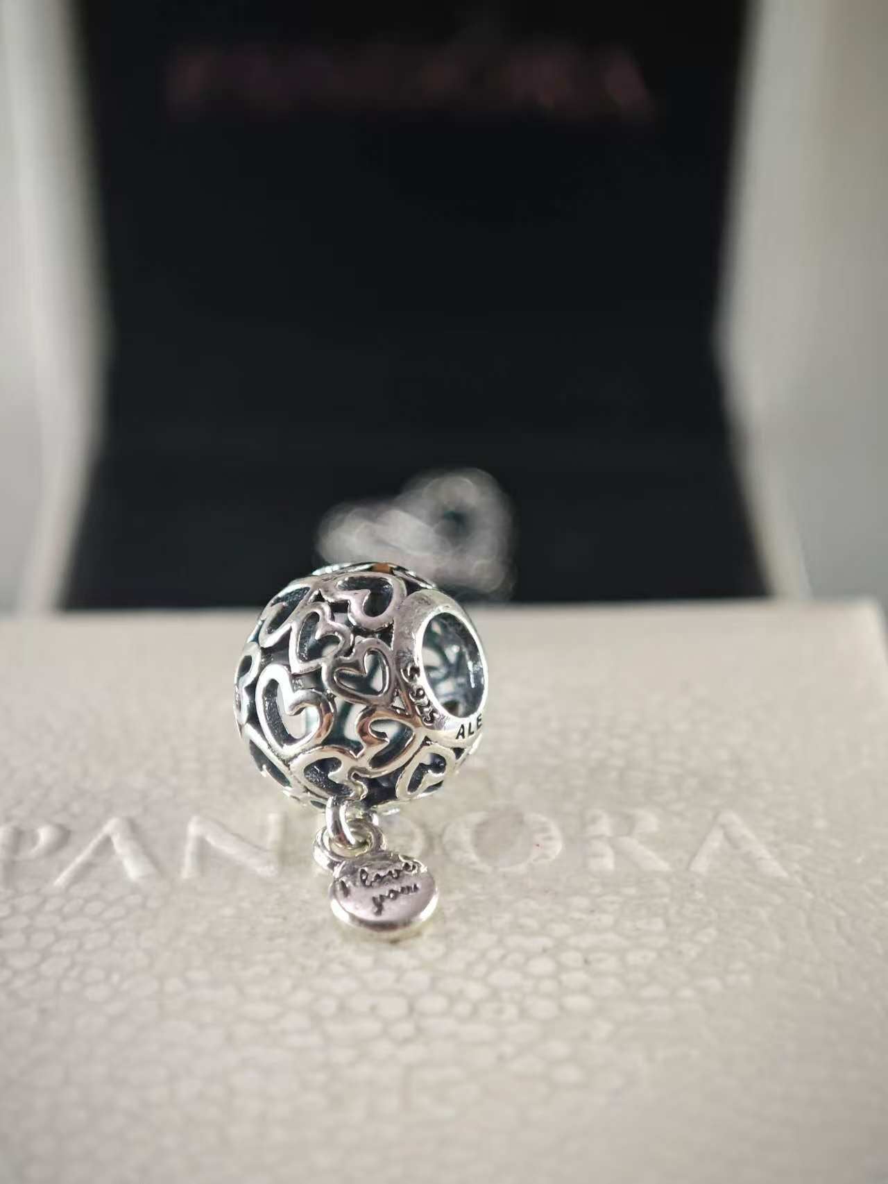 Openwork Love Hearts Charm