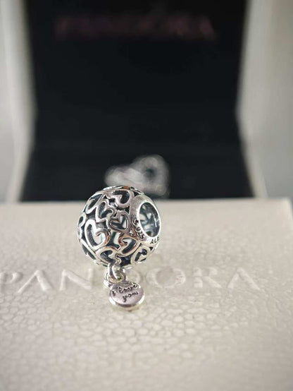 Openwork Love Hearts Charm