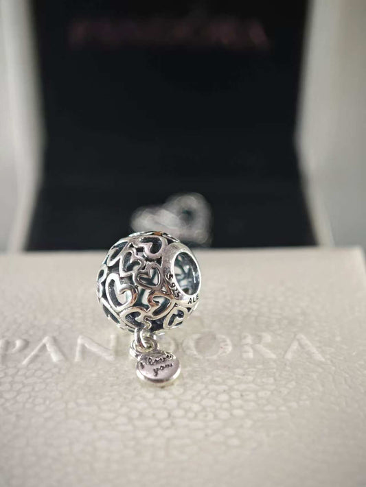 Openwork Love Hearts Charm