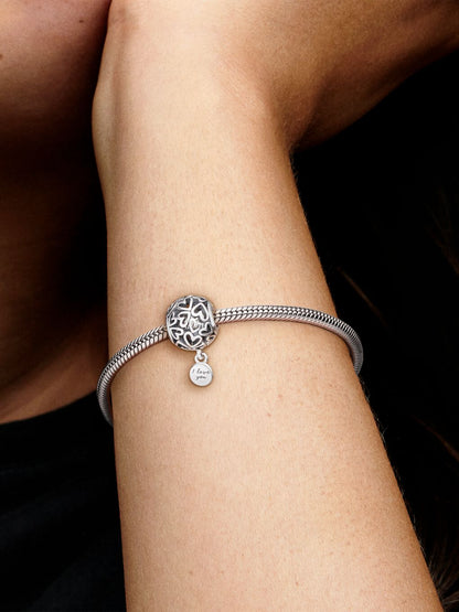 Openwork Love Hearts Charm