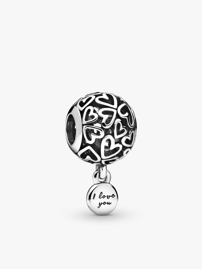 Openwork Love Hearts Charm