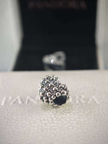 Beaded Sparkling Heart Charm