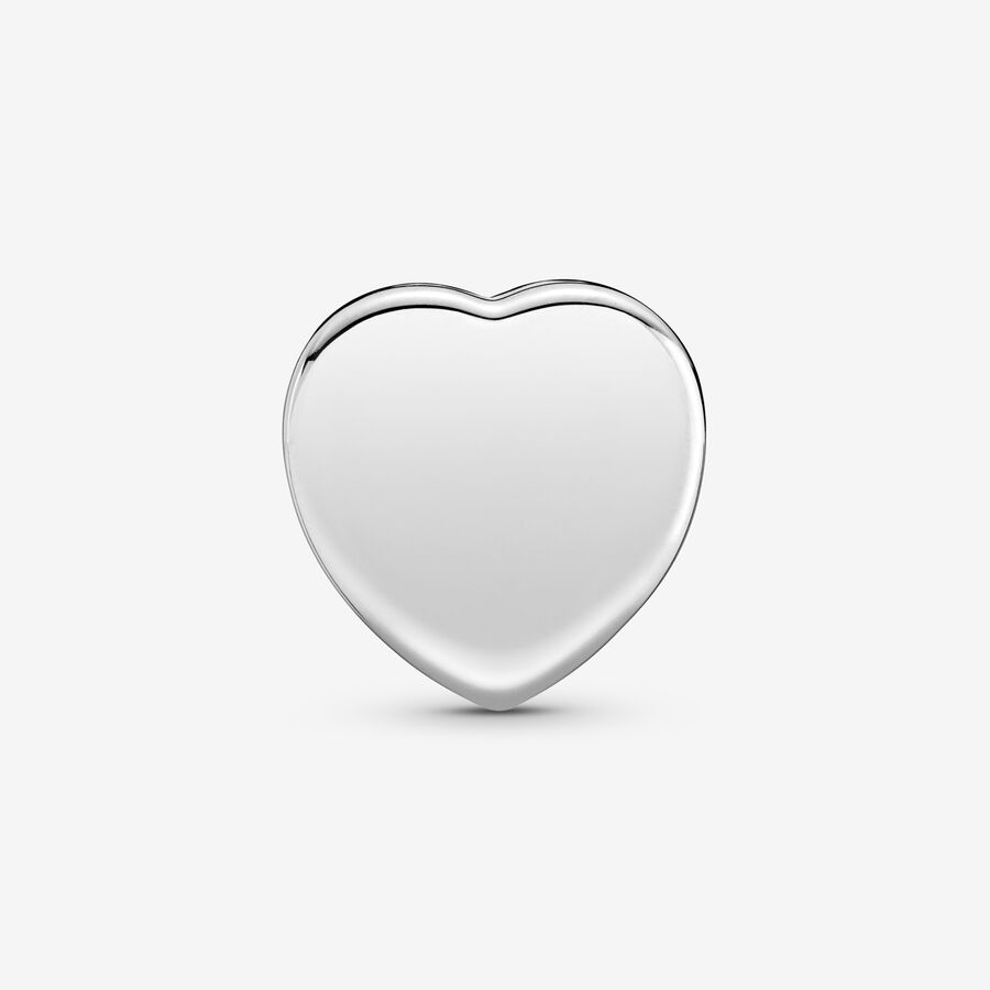 Pavé Heart Clip Charm Sterling silver