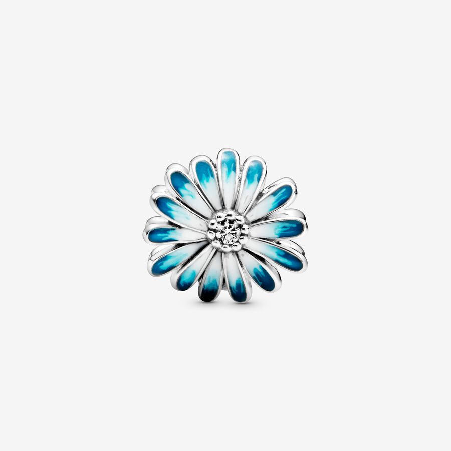 Blue Daisy Flower Charm
