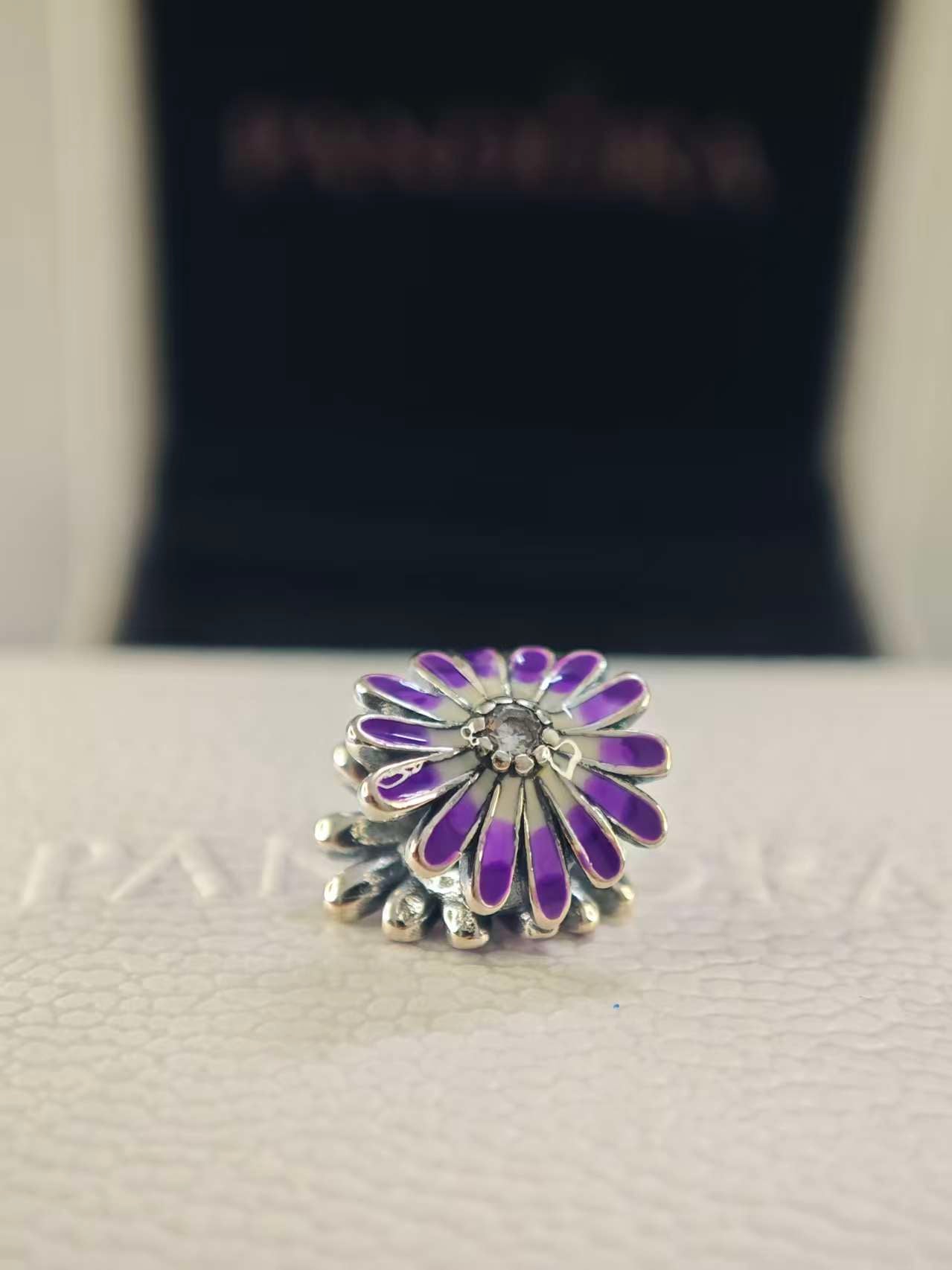 Purple Daisy Charm