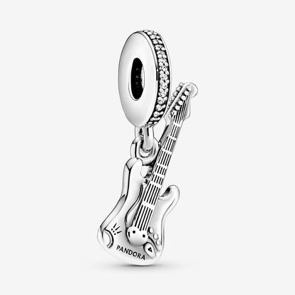 Guitar Sterling Silver Dangle
