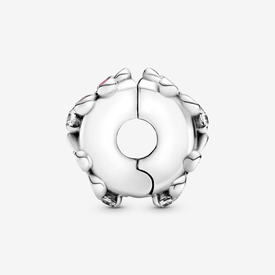 Pink Daisy Flower Clip Charm