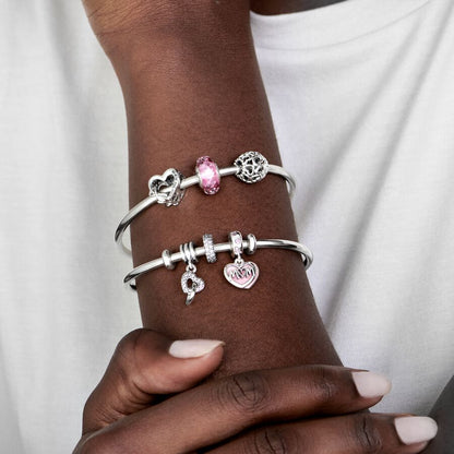 Love You Mom Infinity Heart Charm