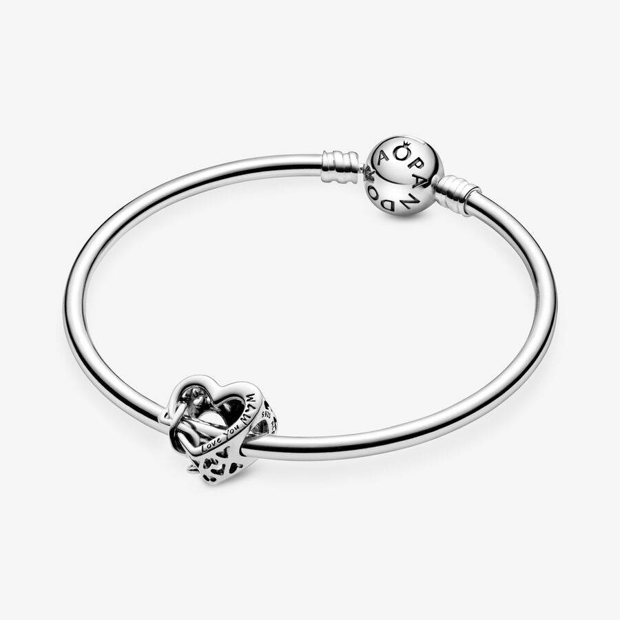 Love You Mom Infinity Heart Charm