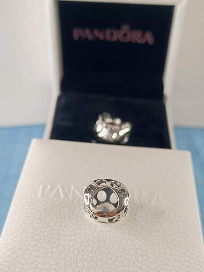 Openwork Paw Print Charm
