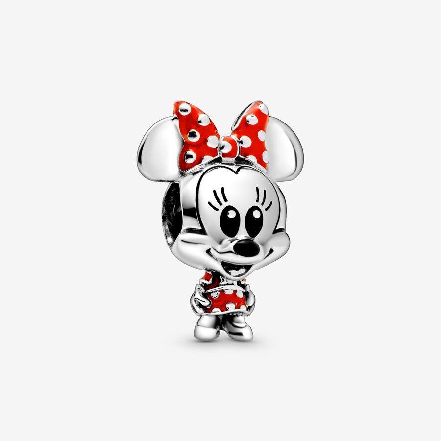 Minnie Mouse Dotted Dress & Bow Charm