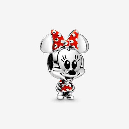 Minnie Mouse Dotted Dress & Bow Charm
