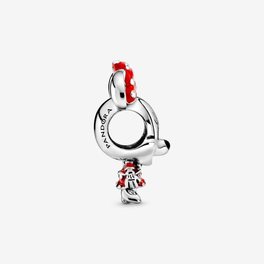 Minnie Mouse Dotted Dress & Bow Charm