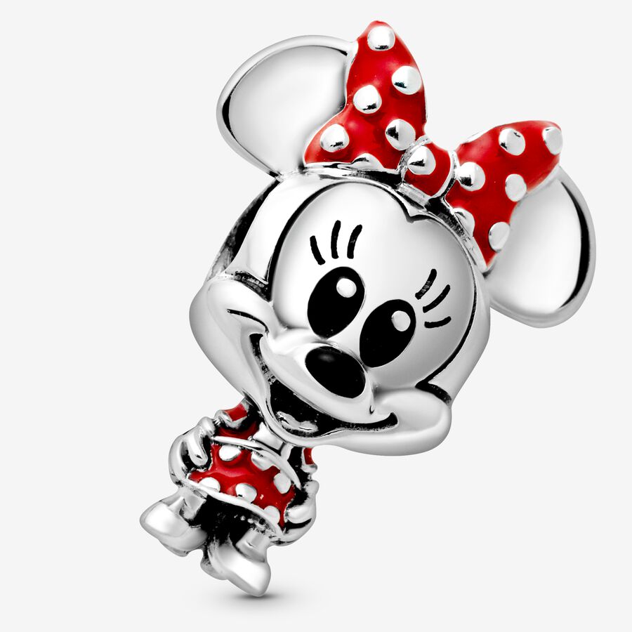 Minnie Mouse Dotted Dress & Bow Charm