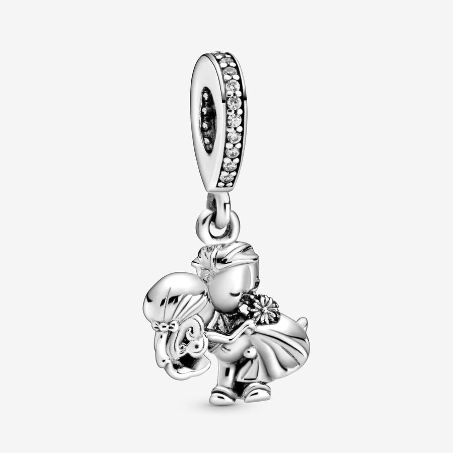Married Couple Wedding Bride Groom Dangle Charm