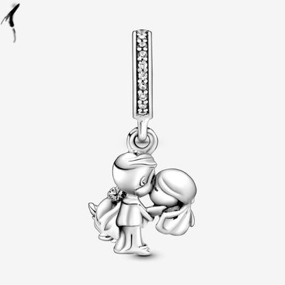 Married Couple Wedding Bride Groom Dangle Charm