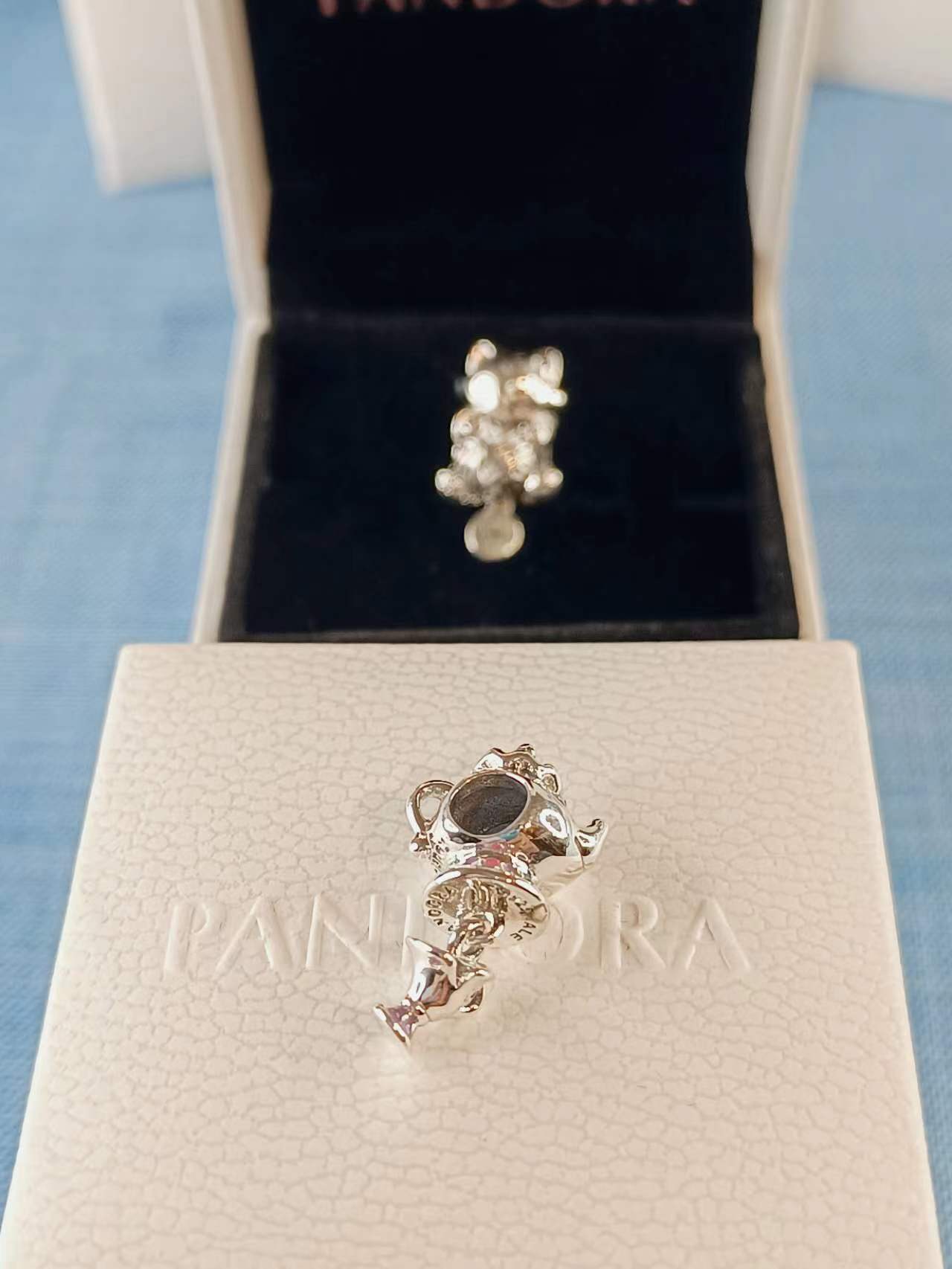 Disney Beauty and the Beast Mrs. Potts and Chip Dangle Charm