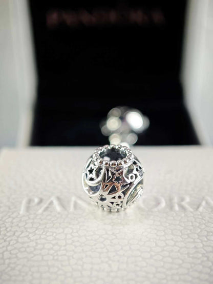 Openwork Sun, Stars and Moon Charm