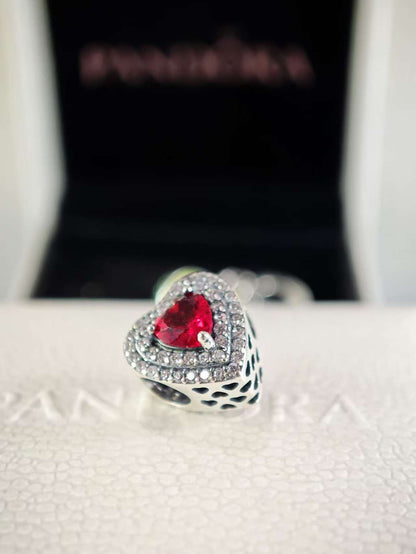 Sparkling Levelled Heart Charm