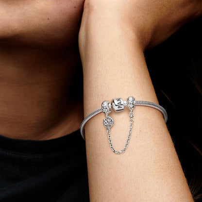 Heart Family Tree Safety Chain Charm