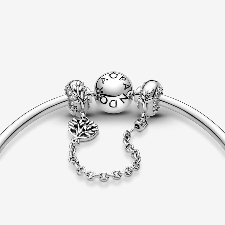 Heart Family Tree Safety Chain Charm