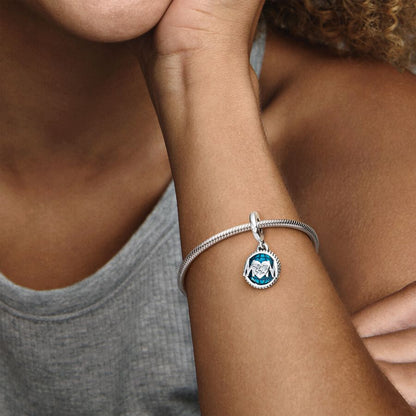 Glitter Globe Mom Dangle Charm