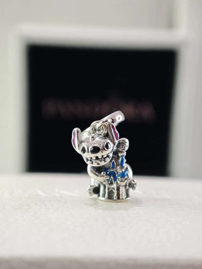 Disney Parks Stitch and Fantasyland Castle Dangle Charm