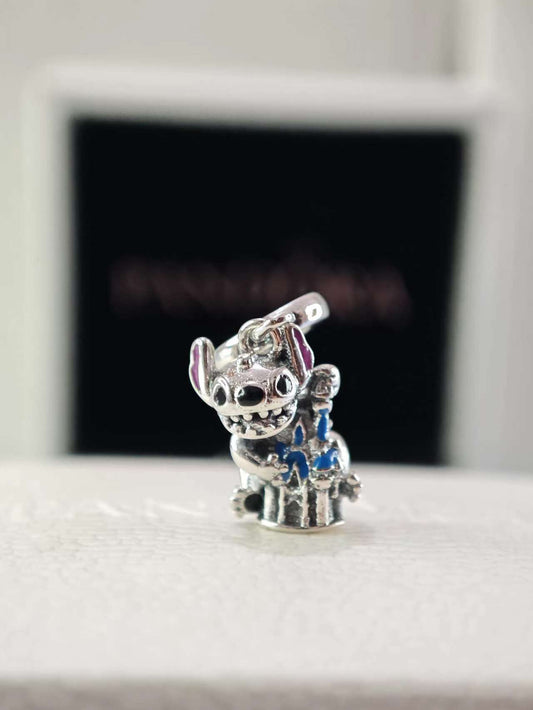 Disney Parks Stitch and Fantasyland Castle Dangle Charm