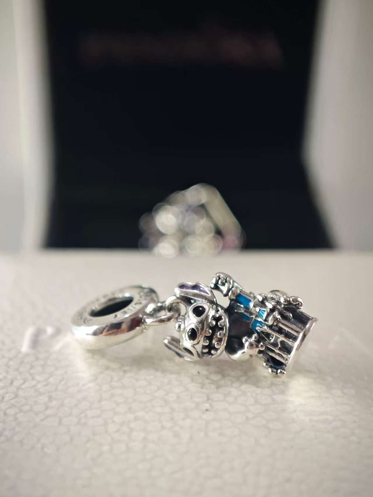 Disney Parks Stitch and Fantasyland Castle Dangle Charm