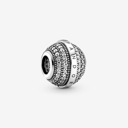 Pave and Logo Charm
