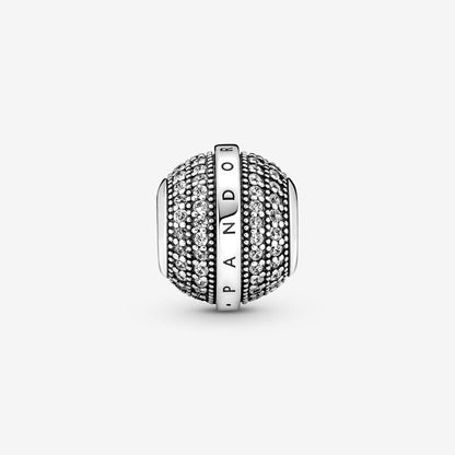 Pave and Logo Charm