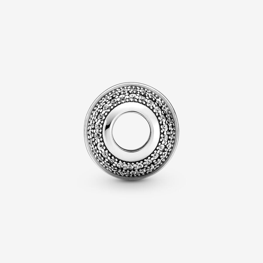 Pave and Logo Charm