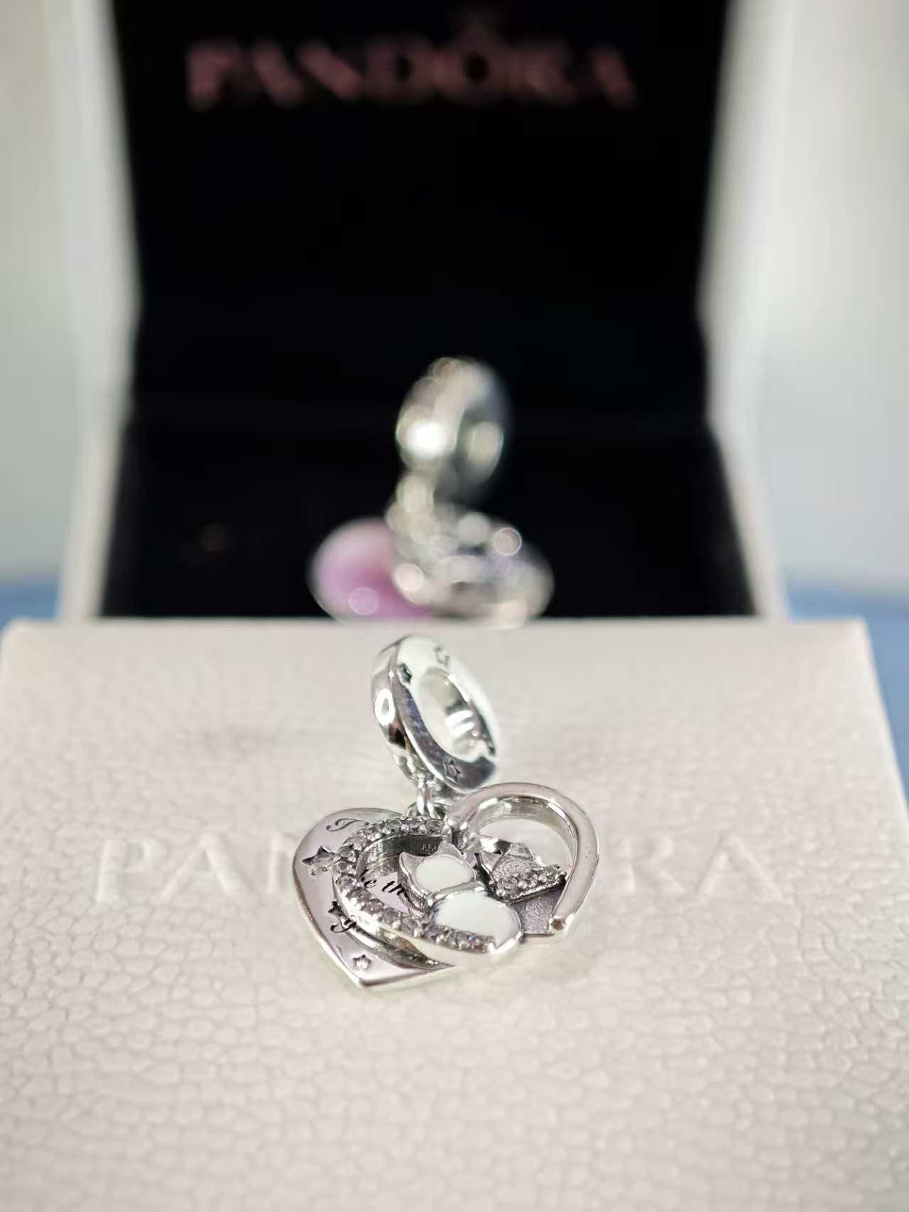 Cats & Hearts Dangle Charm