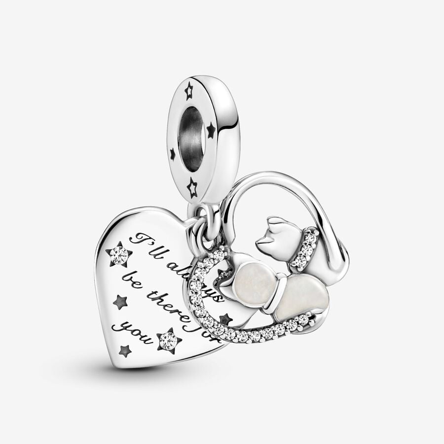Cats & Hearts Dangle Charm