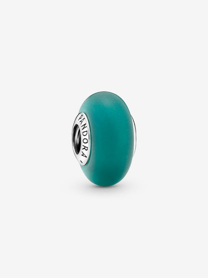 Matte Green Murano Glass Charm