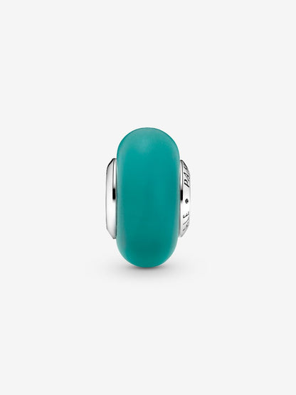 Matte Green Murano Glass Charm
