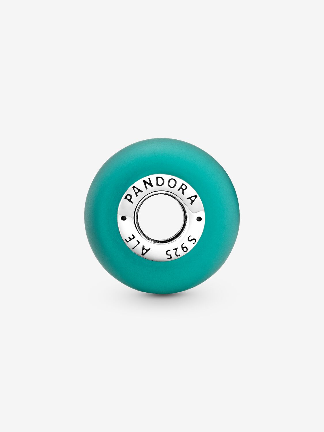 Matte Green Murano Glass Charm