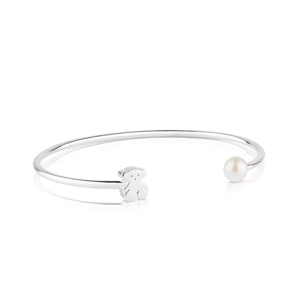 Silver TOUS Sweet Dolls Bracelet with pearl