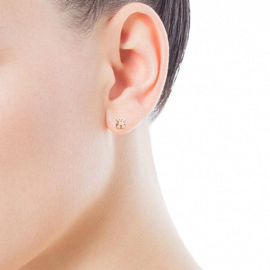 Pink Vermeil Silver Sweet Dolls Earrings