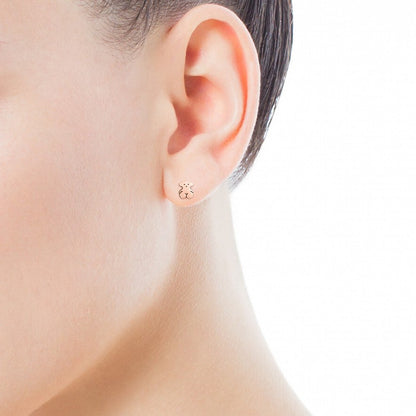 Pink Vermeil Silver Sweet Dolls Earrings