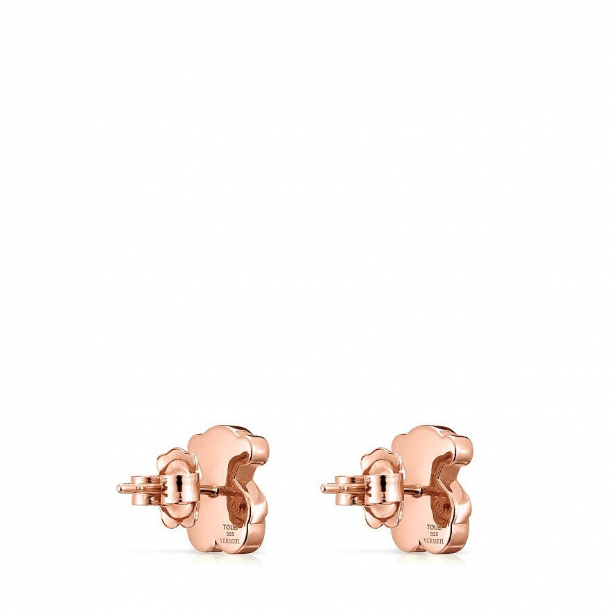Pink Vermeil Silver Sweet Dolls Earrings