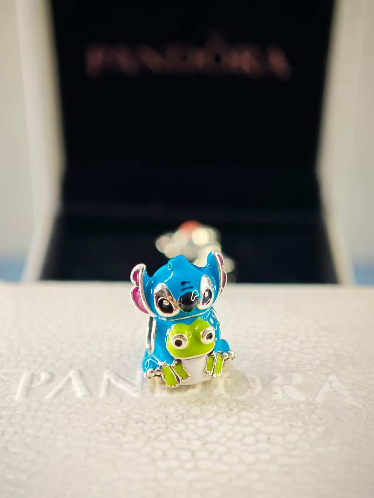 Stitch with Frog Charm