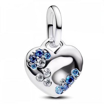 Sparkling Blue Dangle Charm