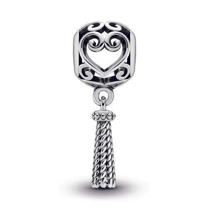 Enchanted Heart Tassel Charm